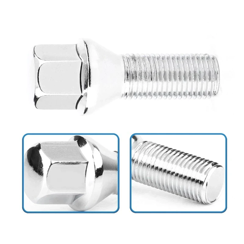 M12x1.5 Conical Seat Wheel Lug Bolts